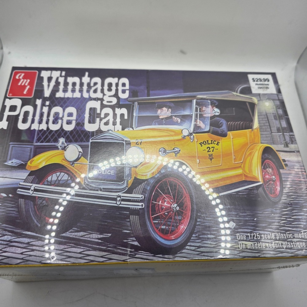 AMT 1927 Ford Model T Vintage Police Car 1/25 Model Kit AMT1182 NEW SEALED